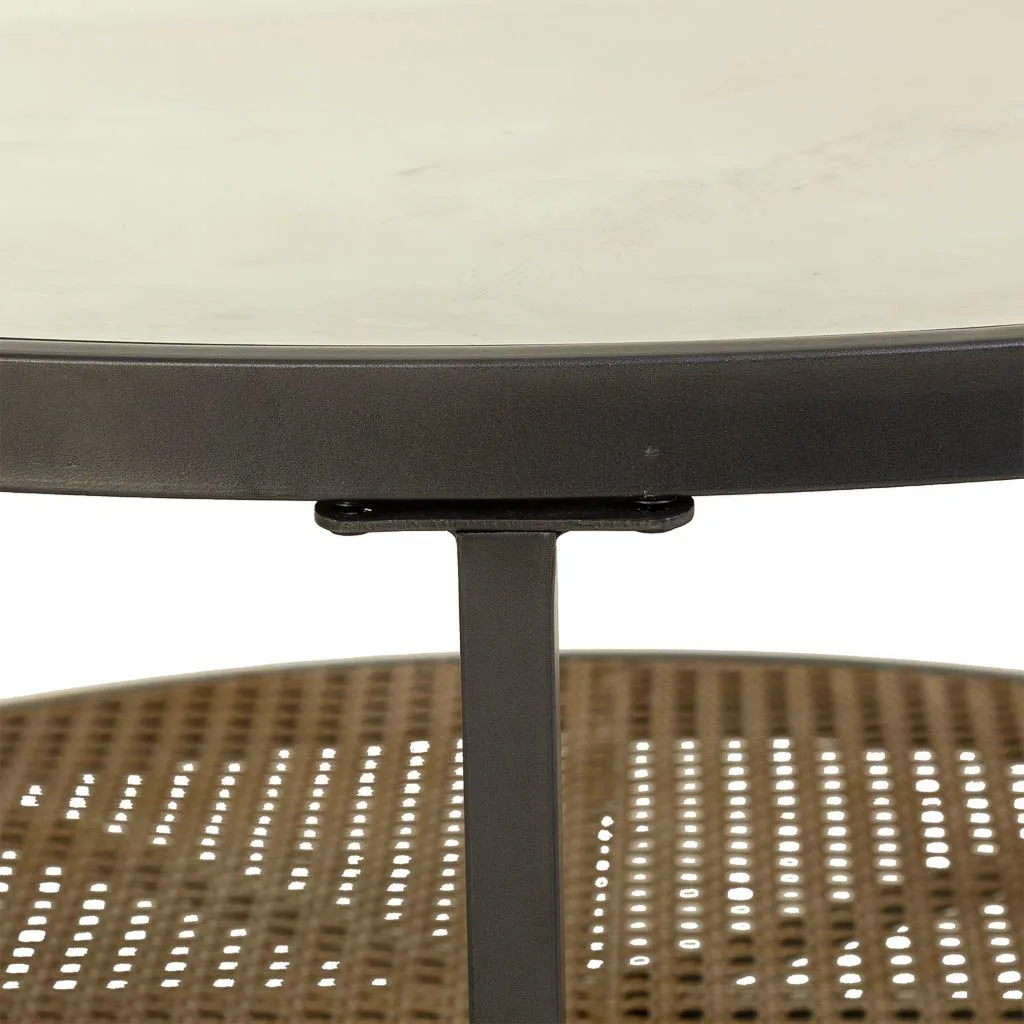 Mesa de Centro de Cristal y Metal - Imagen 6