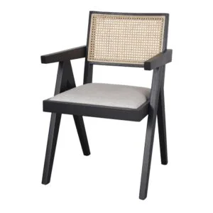 Silla de Madera y Ratán Forwu