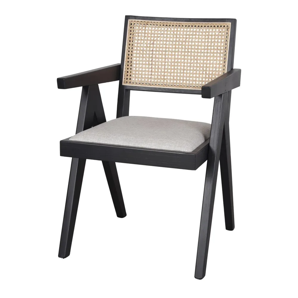 Silla de Madera y Ratán Forwu