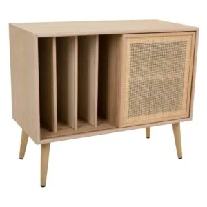 Mueble Bajo de Madera y Rejilla