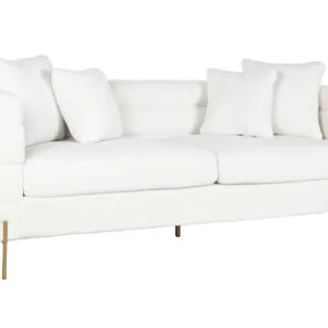 Sofá Borreguito Blanco 205 cm