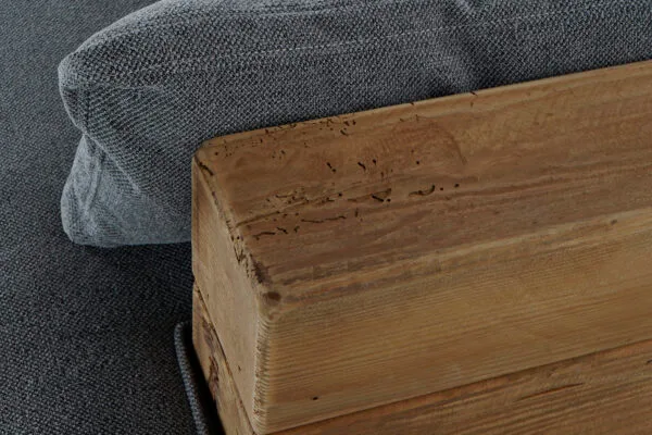 Sofá Madera Reciclada y Poliester 224 cm - Imagen 6