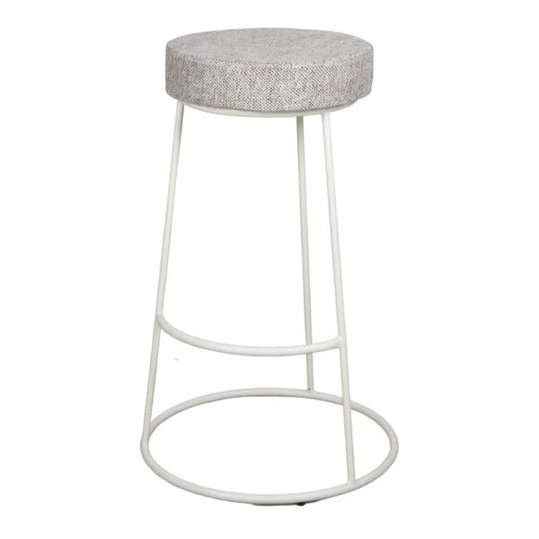 Set 2 Taburete Alto Fanis Blanco y Beige