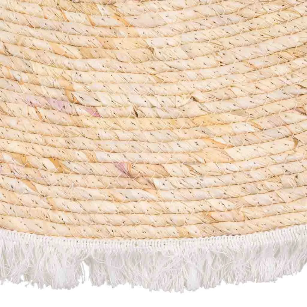 Alfombra Semicírculo de Fibra Artesanal 100X50CM - Imagen 2
