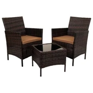 Conjunto Exterior Mesa y 2 Sillones