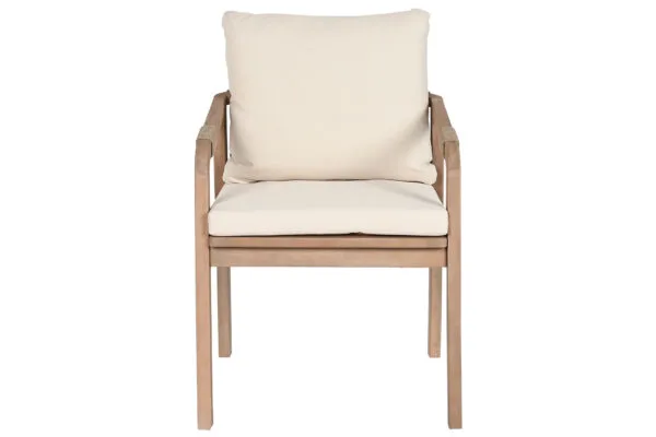 Set Exterior Acacia Con Cojín Blanco - Imagen 10