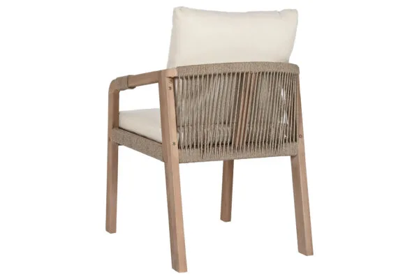 Set Exterior Acacia Con Cojín Blanco - Imagen 13