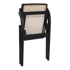 Silla Plegable Olmo Negro Rejilla