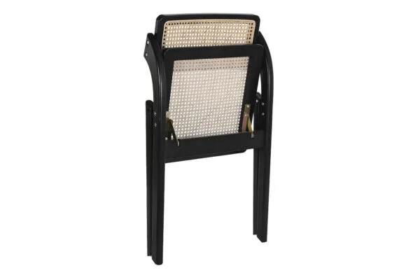 Silla Plegable Olmo Negro Rejilla - Imagen 2