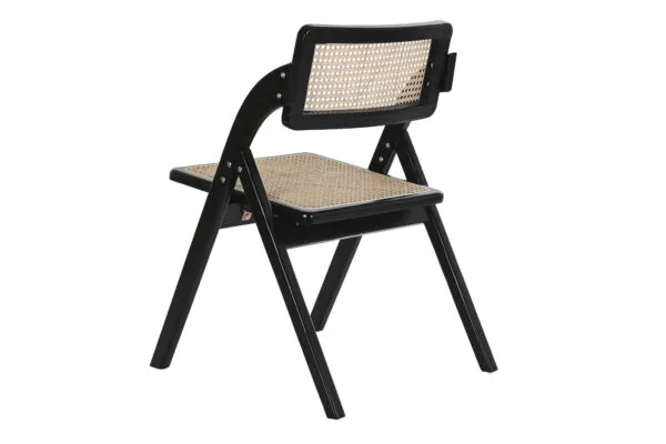 Silla Plegable Olmo Negro Rejilla - Imagen 3