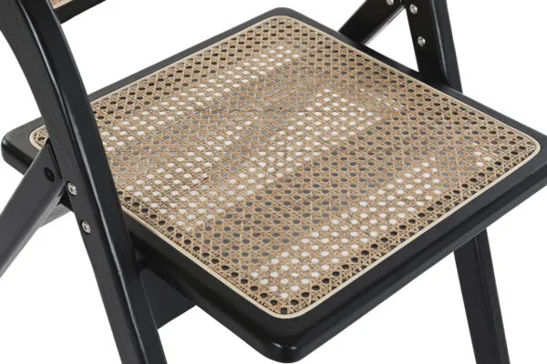 Silla Plegable Olmo Negro Rejilla - Imagen 6