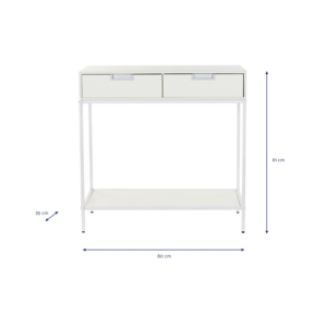 Consola Blanca 80cm