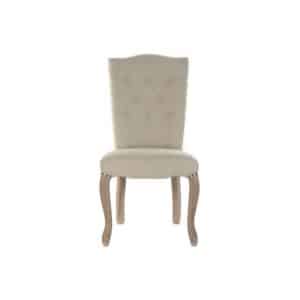 Silla Abotonada Beige Con Tirador