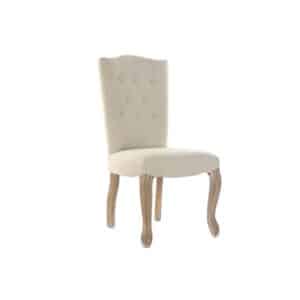 Silla Abotonada Beige Con Tirador