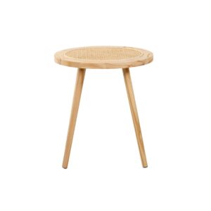 Mesa Auxiliar Madera Y Ratán 45CM