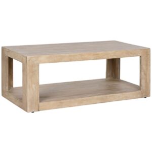 Mesa De Centro Madera Maciza 120X58X45CM