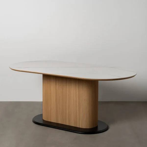 Mesa Comedor Madera y Cerámica 180x90cm