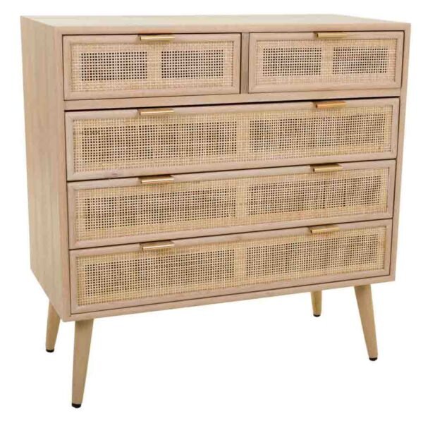 Cómoda Madera Y Rejilla - Imagen 9
