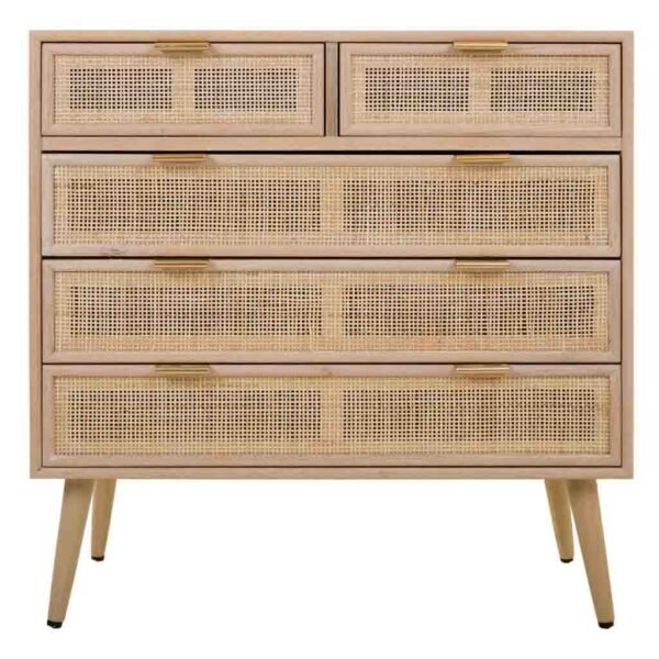 Cómoda Madera Y Rejilla - Imagen 5